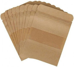 Paper Kraft Food Packaging Bag 100pcs L31xW21cm