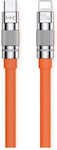 WK WDC-187 USB-C to Lightning Cable 20W Πορτοκαλί 1.2m
