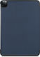 Sonique Smartcase Slim Klappdeckel Synthetisches Leder Stoßfest Blau (iPad Pro 2020 12,9 Zoll / iPad Pro 2021 12,9 Zoll)