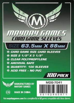 Mayday Games Kartenhüllen Zubehör für Sammelkartenspiele Kartenhüllen für Kartenspiele in der Größe 63,5x88mm MDG7041