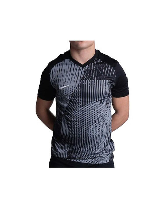 Nike Precision 6 T-shirt Bărbătesc cu Mânecă Scurtă cu Decolteu în V Negru