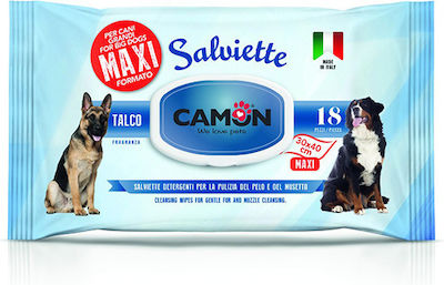 Camon Salviette Dog Body Cleansing Wipes with Fragrance