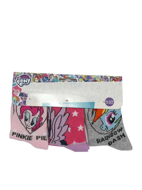 Hasbro Kids' Socks Knee-High My Little Pony Pink 3 Pairs