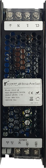 Viokef Τροφοδοτικό LED IP20 Ισχύος 60W με Τάση Εξόδου 24V