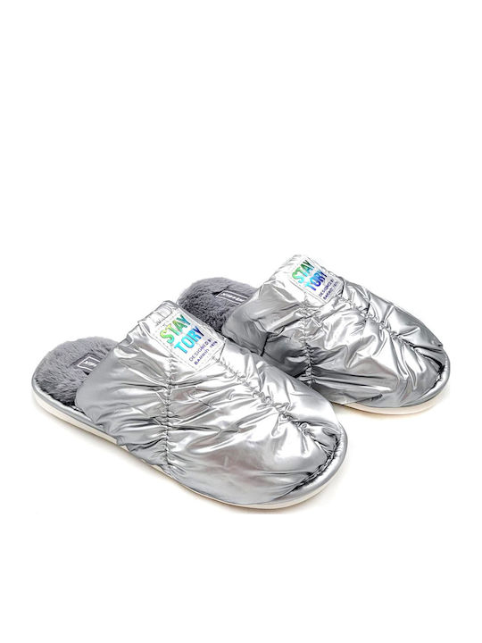 Winter Women's Slippers Gray