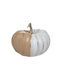 Inart Decorativă Dovleac Polirășină Beige White 16x16x13cm 1buc
