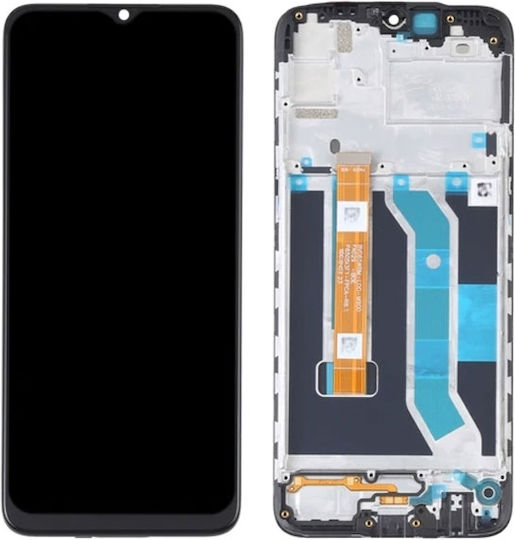 Realme Οθόνη με Μηχανισμό Αφής και Πλαίσιο για C3/c3i/narzo 10a (Μαύρο)