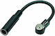 Phonocar Internal Car Antenna Adapter Universal DIN to ISO with 15cm Cable