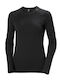 Helly Hansen Lifa Merino Midweight Crew Herren Thermo Langarmshirt Schwarz