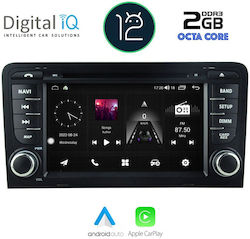 Digital IQ Sistem Audio Auto pentru Audi A3 2003-2012 (Bluetooth/USB/AUX/WiFi/GPS/Apple-Carplay/Partitură) cu Ecran Tactil 7"