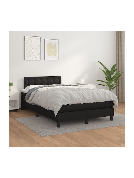 Bett Halb-Doppelbett Mit Kunstleder bezogen Sch...