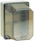 Marlanvil Surface Mounted Electrical Box Watertight IP66 in Gray Color