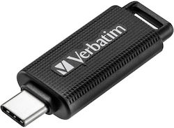 Verbatim Retractable 32GB USB 3.2 Stick με σύνδεση USB-C Μαύρο