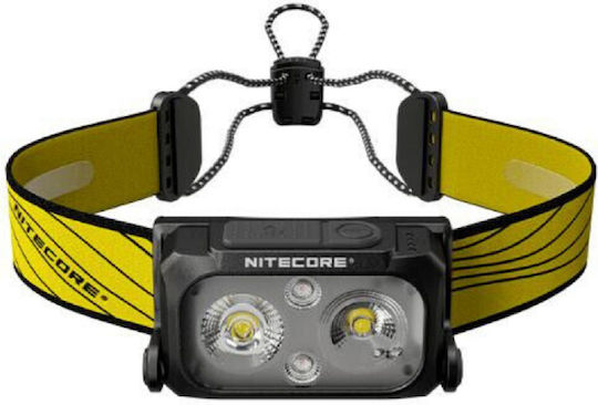 NiteCore Επαναφορτιζόμενος Φακός Κεφαλής LED IP66 με Μέγιστη Φωτεινότητα 360lm NU25