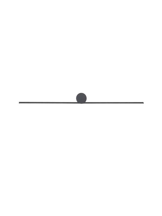 Nowodvorski Spin S Modern Lamp Wall with Integrated LED and Warm White Light Black 66x12.5x5.5cm