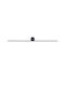 Nowodvorski Spin S Modern Lamp Wall with Integrated LED and Warm White Light Black 66x12.5x5.5cm