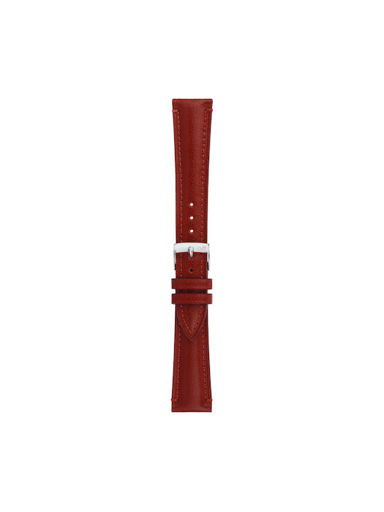 Morellato Tradition Leather Strap Red 20mm