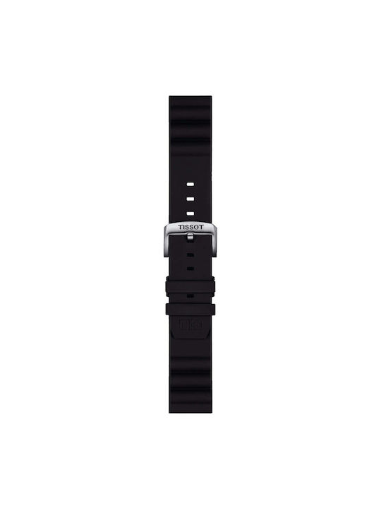 Tissot Curea de cauciuc Negru 22mm