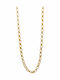 Silver Chain Neck Gold-plated Thin Thickness 3.4mm and Length 55cm