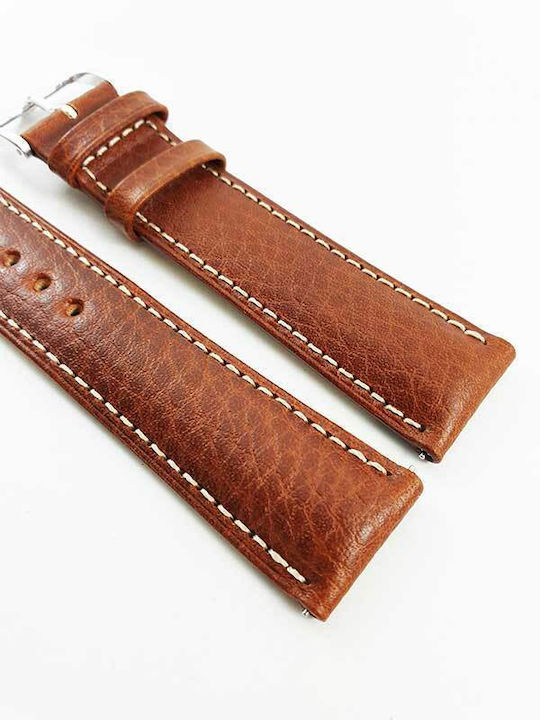 Hirsch Boston Long Кожена каишка Кафяв 20мм