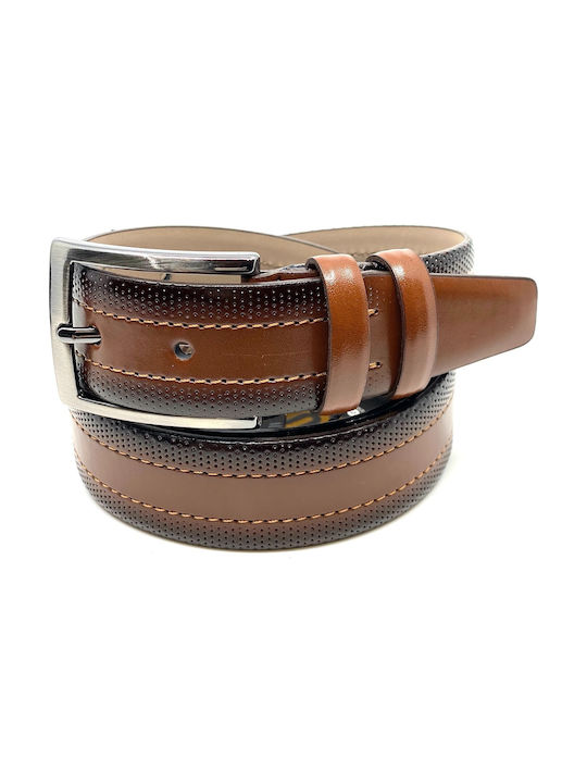 Legend Accessories Men's Artificial Leather Belt Tabac Brown