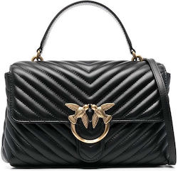 Pinko Love Lady Puff Classic Women's Leather Handbag Black