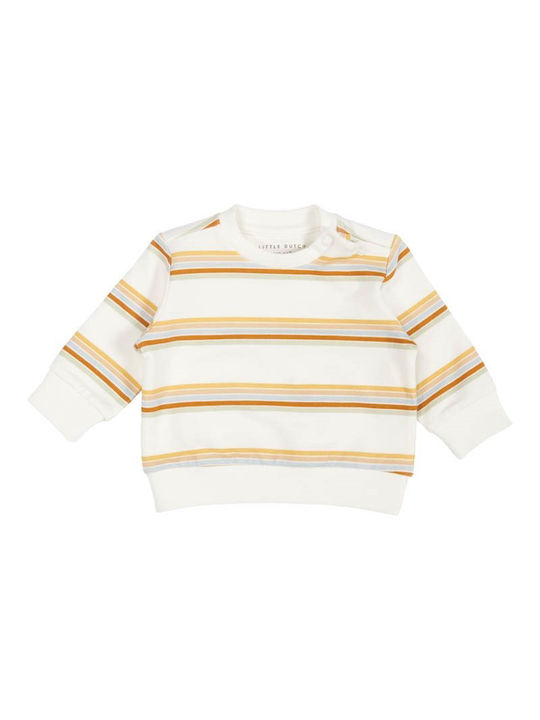 Little Dutch Kids Sweatshirt Orange Sunny Stripes