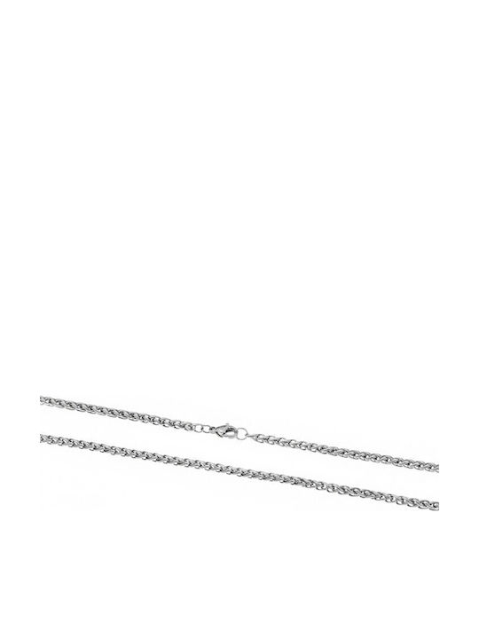 Senza Neck Chain Made of Thin Steel 3mm Thickness and 55cm Length