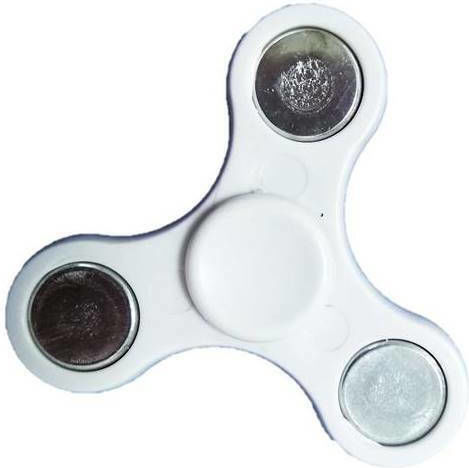 Fidget Spinner Plastic White