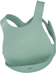 Silicone flexible bib River green Minikoioi