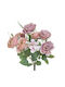 Inart Μπουκέτο από Τεχνητά Φυτά Ροζ 43cm