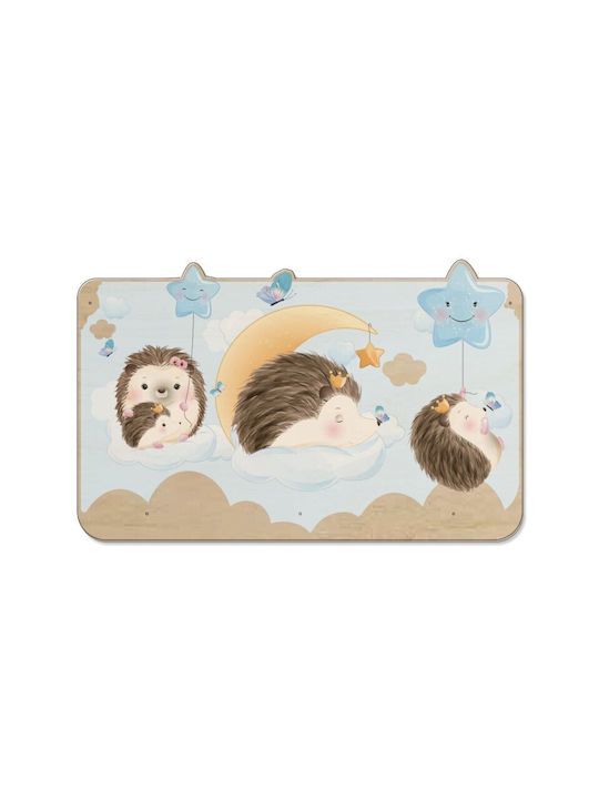 Kids Wall Hanger Hedgehog 40x25cm