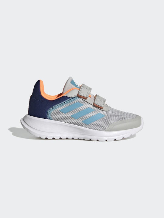 Adidas Αθλητικά Παιδικά Παπούτσια Running Tensaur Run 2.0 CF K με Σκρατς Grey Two / Preloved Blue / Screaming Orange