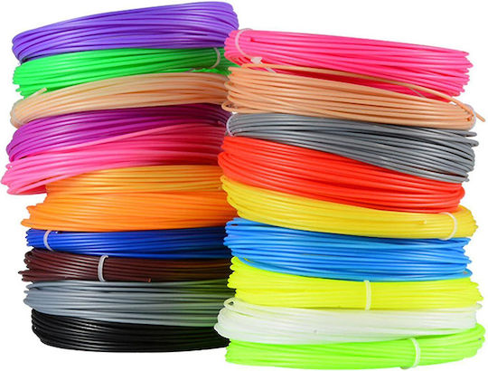 PLA 3D Printer Filament Πολύχρωμο 0.615kg 20τμχ (Refill)