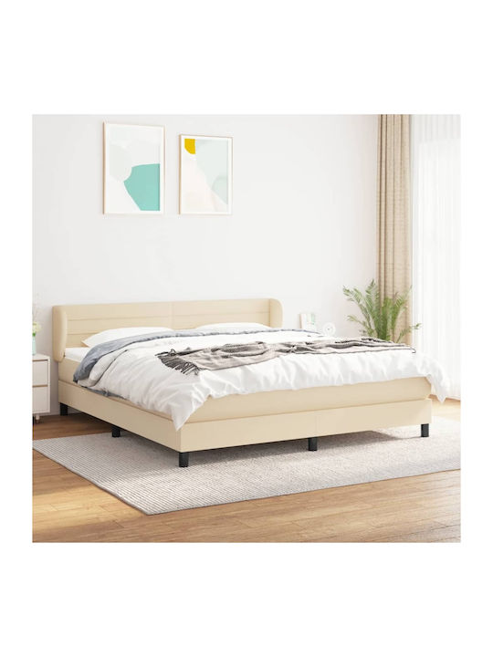 Bett Übergröße Mit Stoff bezogen Blue mit Latten & Matratze 160x200cm