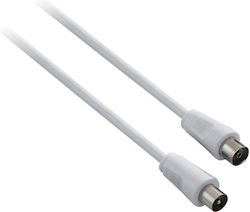 FAEG Antenna Cable Coax male - Coax female White 2m (FG22153) 1pcs FAEG Antenna Cable Coax male - Coax female White 2m (FG22153) 1pcs
