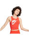 Nike Sportswear Women's Athletic Crop Top Sleeveless Orange