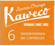 Kaweco 6 Ανταλλακτικά Μελάνια για Πένα Sunrise Orange 1ml