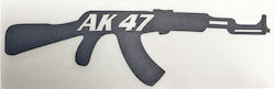 SELF-ADHESIVE WEAPON AK-47 EMBOSSED BLACK