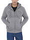 Herren Sweatshirt mit Kapuze in Grau