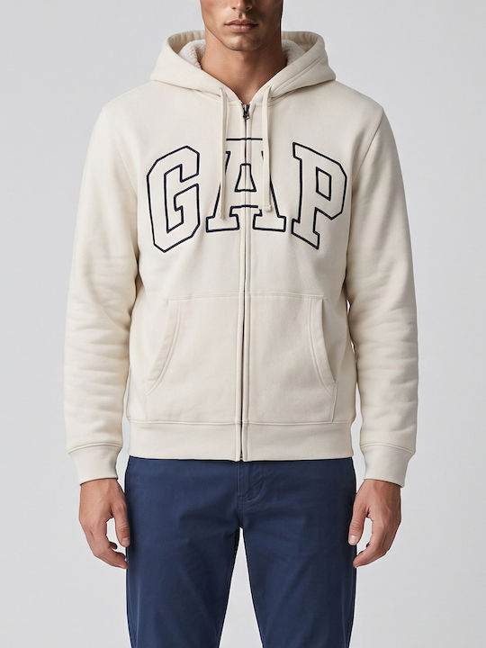 GAP White Hoodie Cardigan