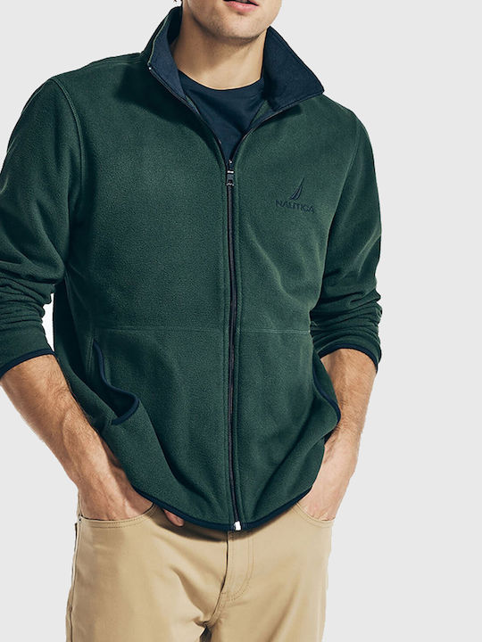 Nautica Men's Cardigan Medium Forest Green