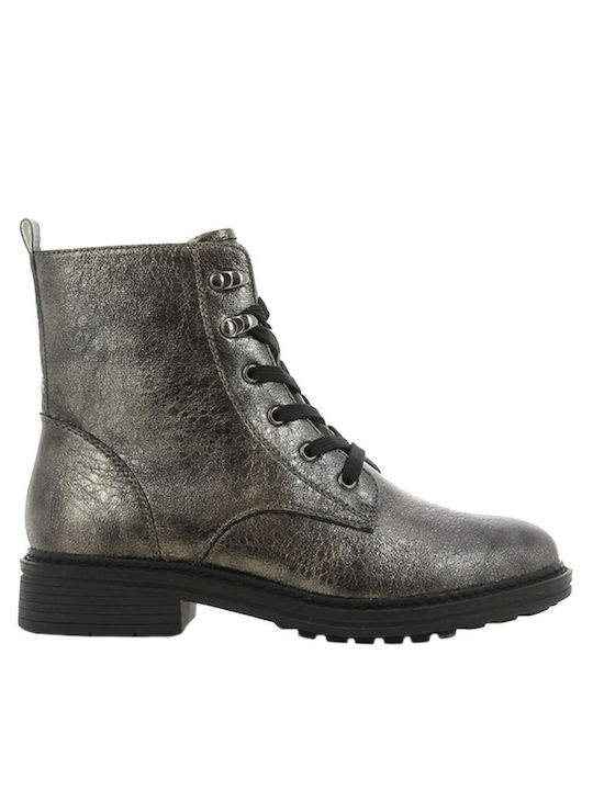 Sprox -22 Kids Military Boots with Lace Silver