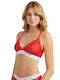 Guess Women's Bralette Bra Red