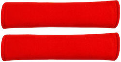 Auto Gs Set of 2pcs Car Seat Belt Pads Red