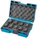 Makita Hexagon Socket 1/2" 9pcs B-66232