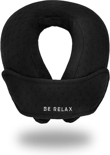 Be Relax Wellness Original Plus Memory Foam Travel Pillow Black