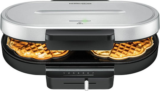 Rommelsbacher WA 1250 Βαφλιέρα για Βάφλες Καρδιά 2 Θέσεων 1250W
