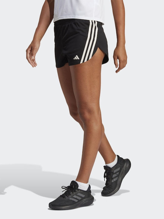 Adidas Icons 3-Stripes Αθλητικό Γυναικείο Σορτς Μαύρο