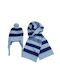 Mayoral Kids Beanie Set with Scarf Knitted Blue